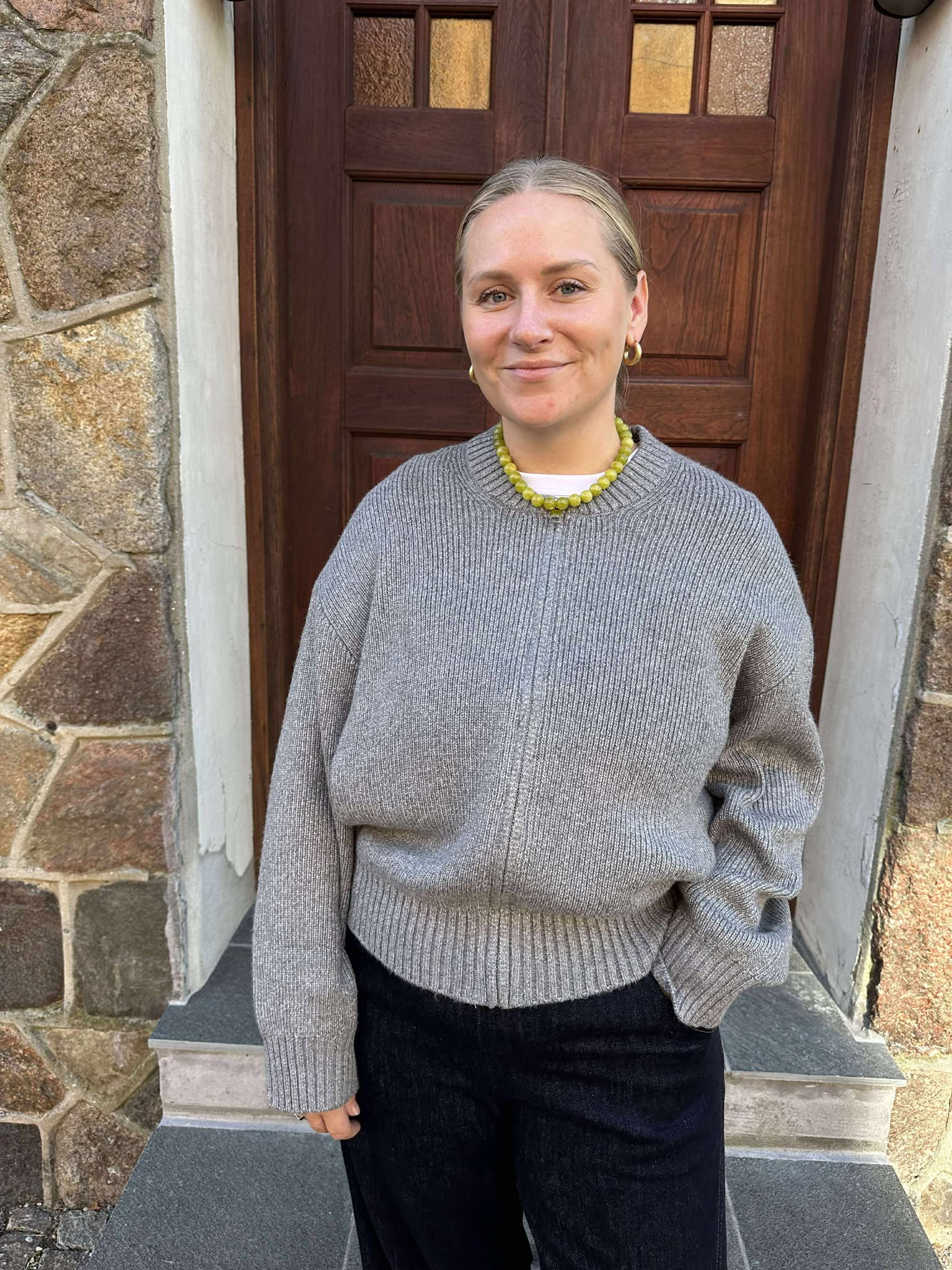 JXMAEVE Knit Cardigan - Medium Grey Melange